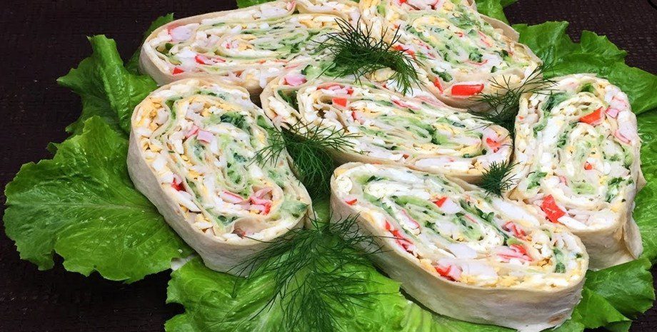 як приготувати лаваш з начинкою