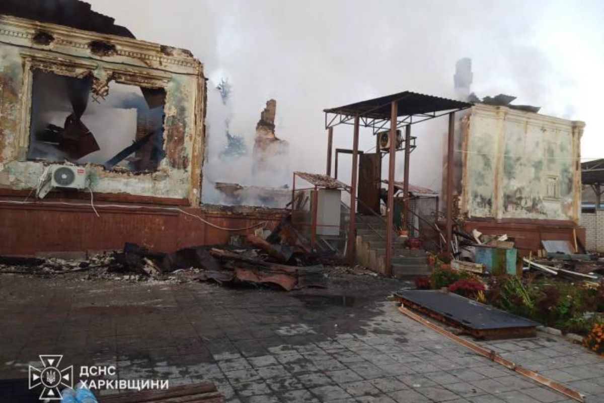 Ізюм під ударами дронів майже чотири години: п’ятеро постраждалих